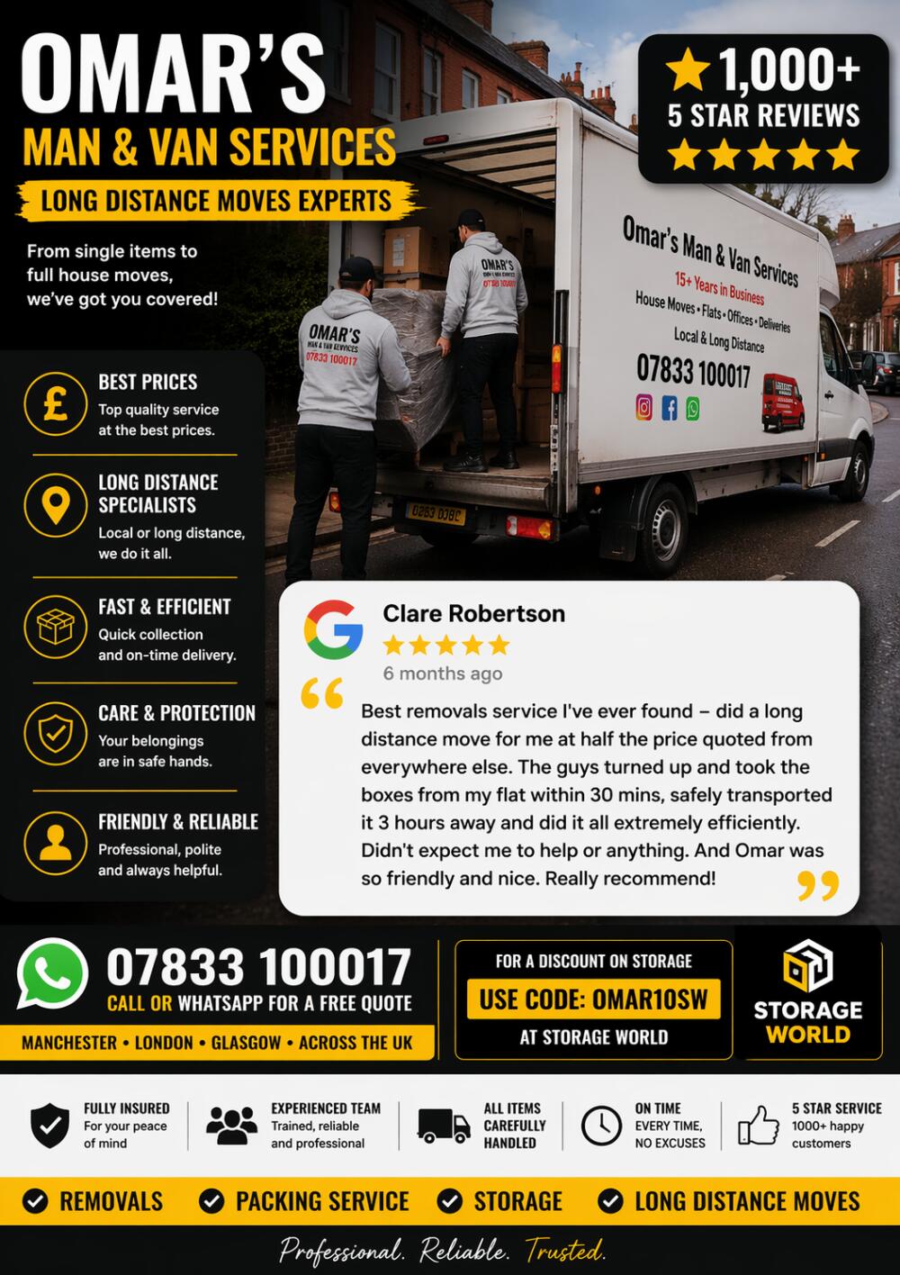 Omar’s man and van, Manchester man and van reference image 2