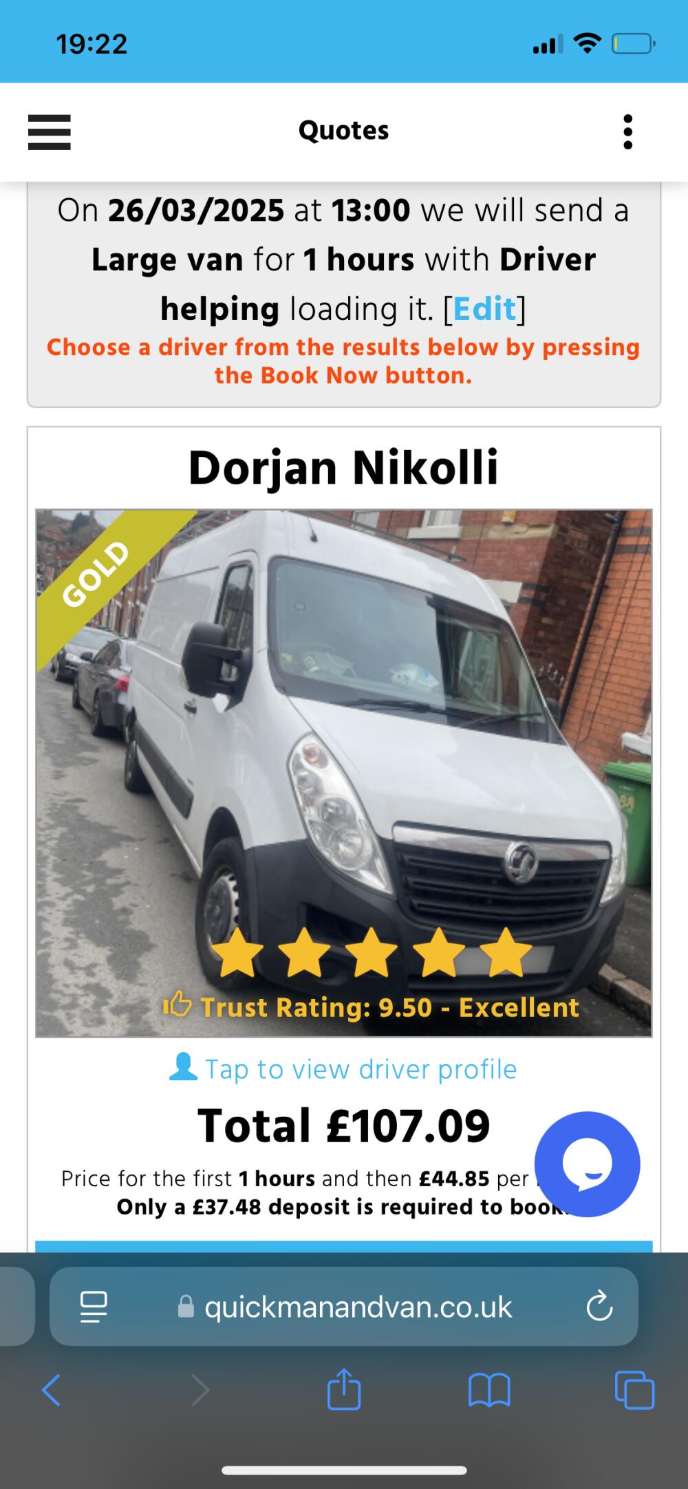 Dorjan nikolli, Nottingham man and van reference image 2